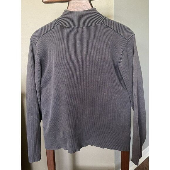 LEVI'S STRAUSS Vintage 1/4 Zip Pullover Sweater Mens XL Ribbed Sweatshirt - Picture 4 of 7